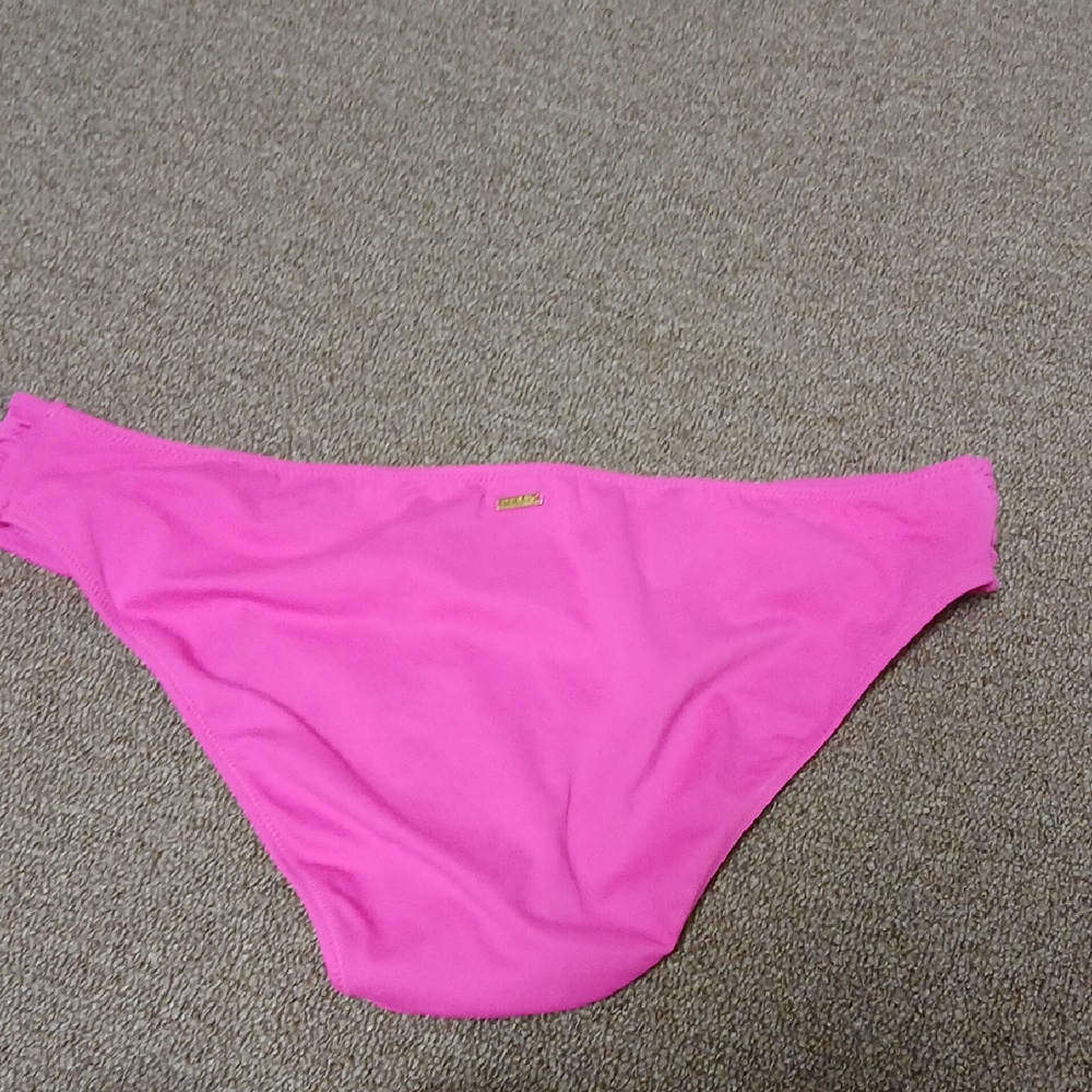 Pink Ruched Bikini with Moderate Coverage - Picture 2 of 4